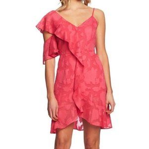 CeCe Floral Cascading Ruffle A-Line Dress Size 0